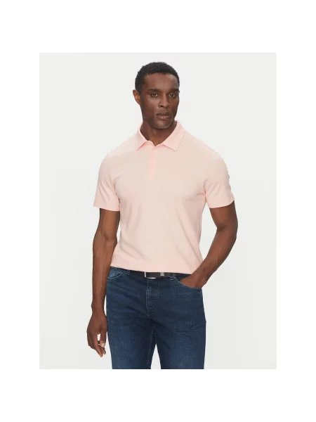 BOSS Поло Palosh 30 Slim Fit рожевий