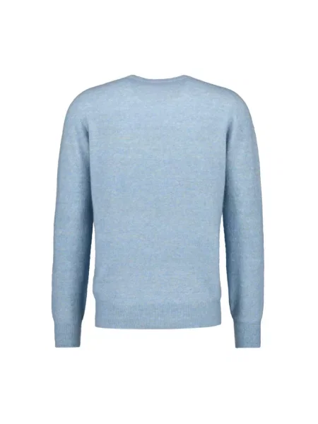 Sweter Roberto Collina wełniany niebieski