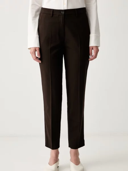 Marc O'Polo pantaloni pentru femei cu vâscoză maro