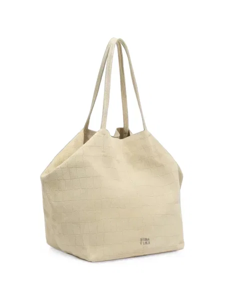 Geantă shopper Bimba Y Lola din piele de căprioară galben