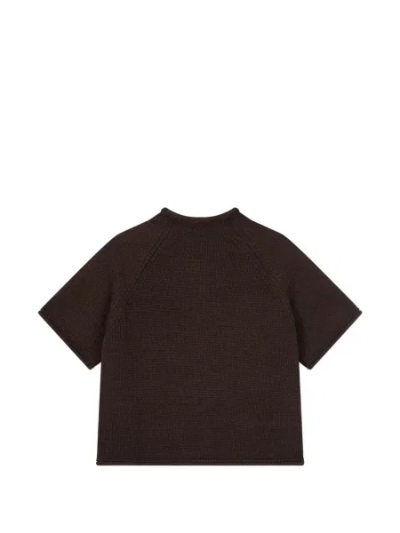 Scurt cardigan Tomboy maro