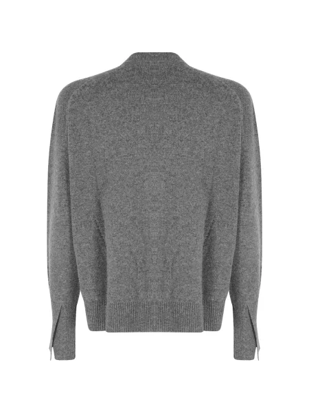 Cardigan Semicouture cu decolteu în V gri