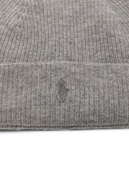 Căciulă Polo Ralph Lauren cu broderie gri