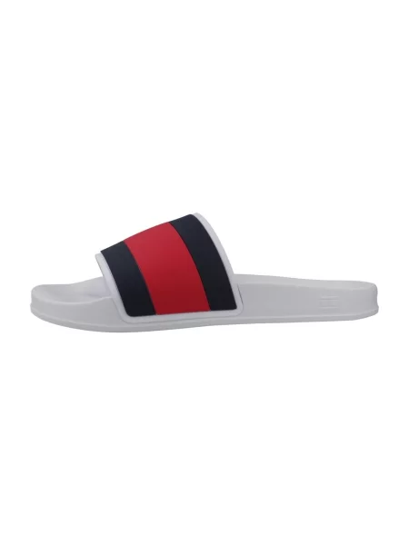 Saboți Tommy Hilfiger alb