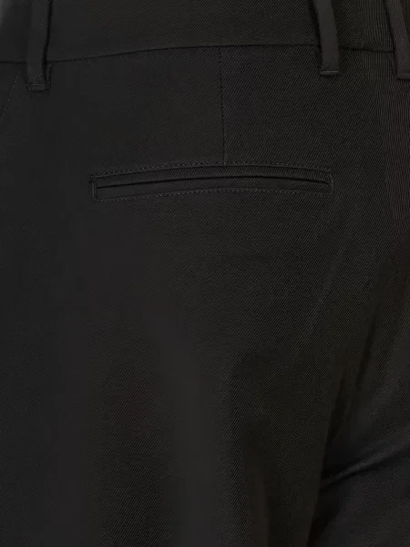 Pantaloni 's Max Mara din țesătură twill negru