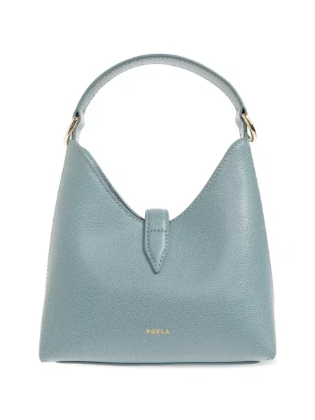 Geantă shopper Furla din piele albastru