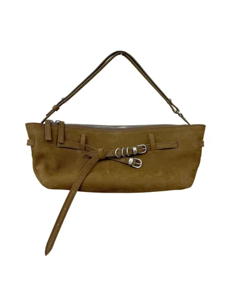 Torebka bagietka Marge Sherwood skórzana brązowa