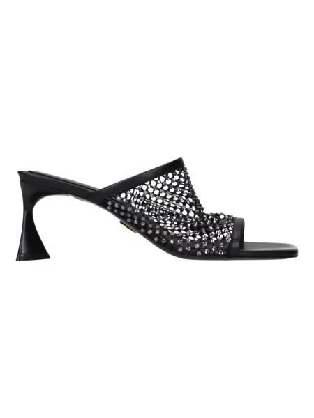 Klapki Stella Mccartney skórzane czarne