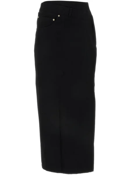 Fustă midi Loewe până la genunchi negru