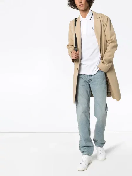 Dryžuota polo marškinėliai Fred Perry balta