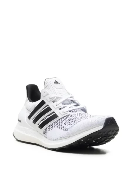 Vestă Adidas alergare cu dungi tricotate albastru