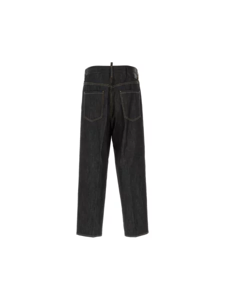 Szerokie jeansy Dsquared2 czarne