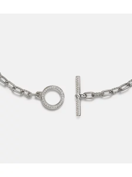 Brăţară David Yurman argintiu