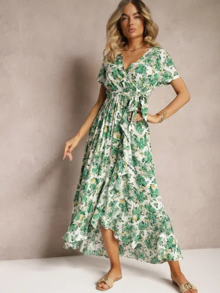 Rochie Cloș din cu în Talie și din Vikllia verde