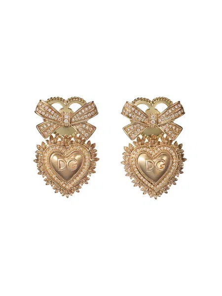 Náušnice Dolce & Gabbana žltá