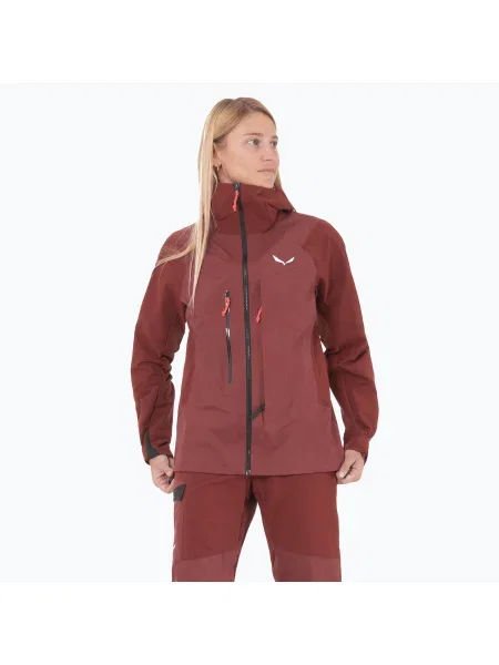Jachetă softshell pentru femei Salewa Sella DST Hyb syrah