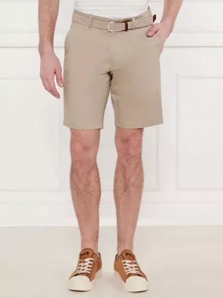 Calvin Klein Pantaloni scurți SATEEN | stretch bej