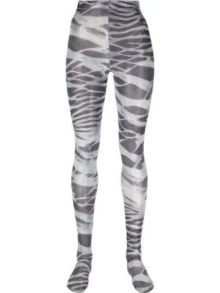 Leggings Diesel cu imagine cu model zebră gri