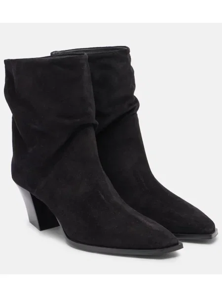 Cizme scurte Jimmy Choo din piele de căprioară negru
