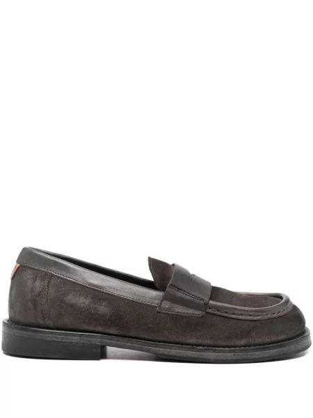 Pantofi loafer Moma din piele de căprioară maro