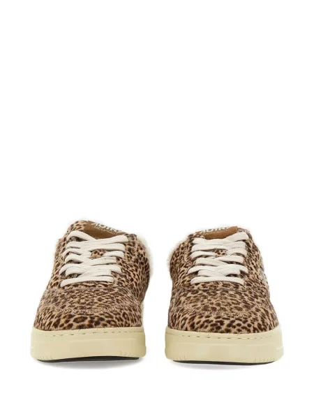 Sneakerși Autry cu imagine cu imprimeu animal print maro