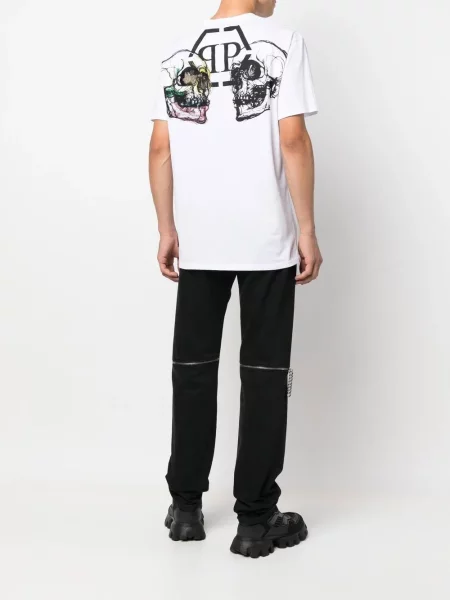 Tricou Philipp Plein alb