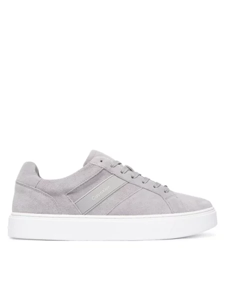 Calvin Klein Sneakers Classic Cups Laceup Tape Su gri