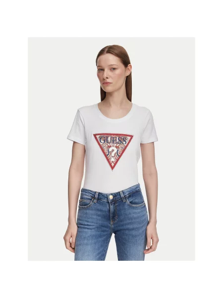 Guess T-shirt Slim Fit bijela
