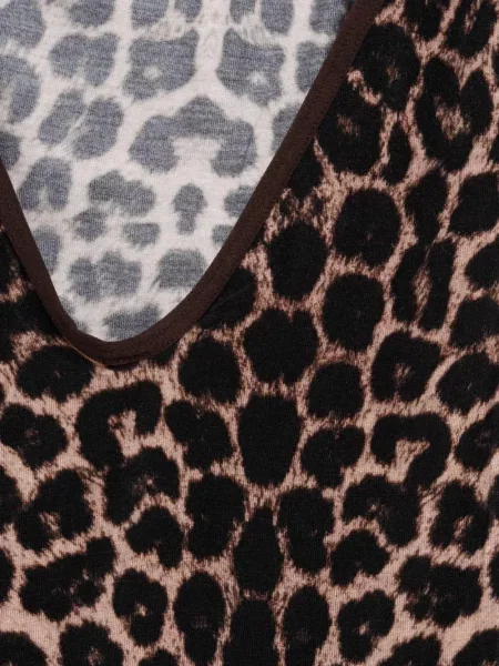 Body Baserange cu imagine cu model leopard maro
