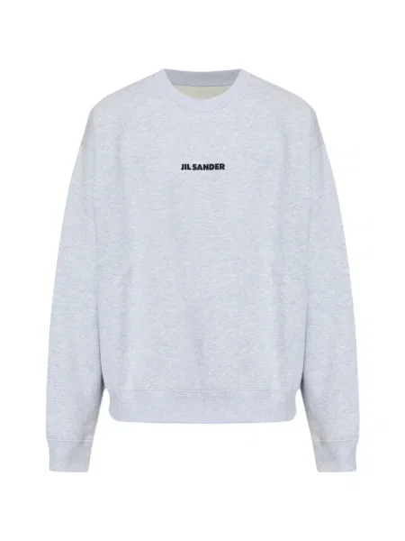 Hanorac crewneck Jil Sander gri