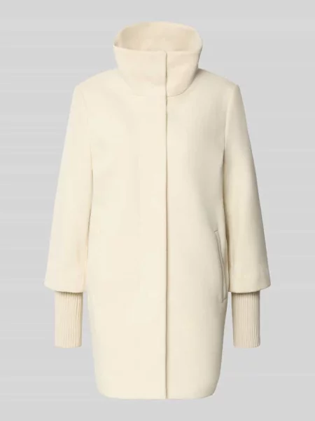 Płaszcz o kroju loose fit z dodatkiem wełny Christian Berg Woman Selection biały