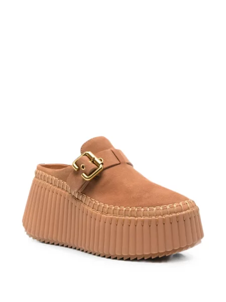 Papuci tip mules Chloé cu cataramă