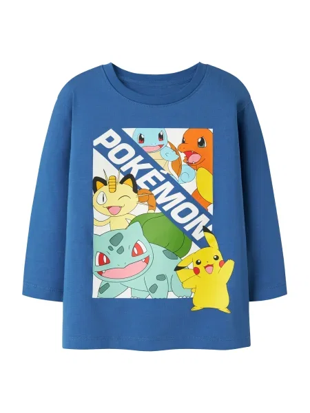 NAME IT Tričko NMMJUICE POKEMON modrá / žltá / oranžová biela