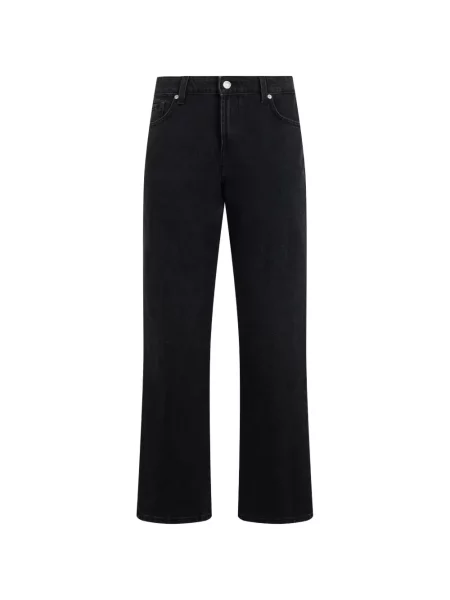 Blugi drepți 7 For All Mankind negru