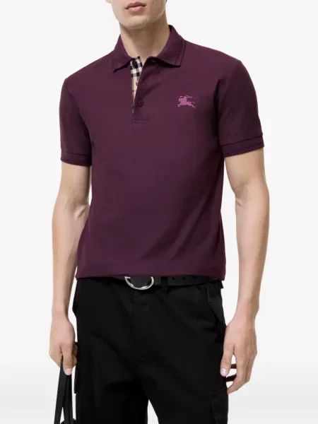 Tricou polo Burberry violet
