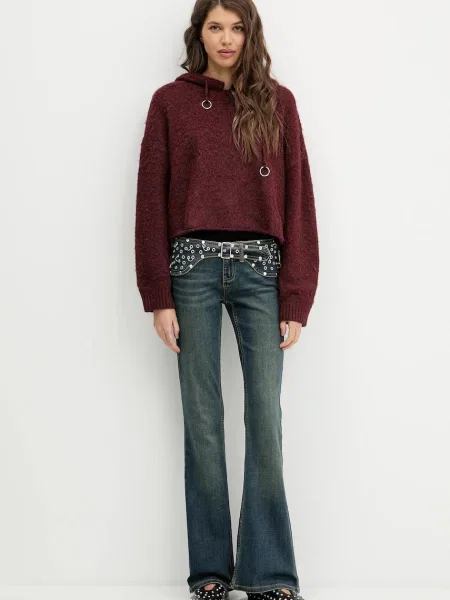 The Ragged Priest jeansy high waist niebieskie