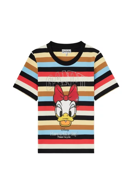 Tricou Ganni cu imagine negru
