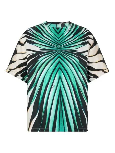 Tricou Roberto Cavalli cu imagine albastru