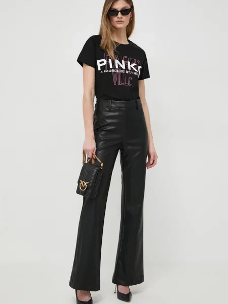 Шкіряна сумочка Pinko чорний