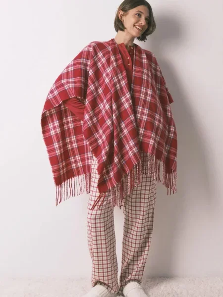 Пончо women'secret бордовий