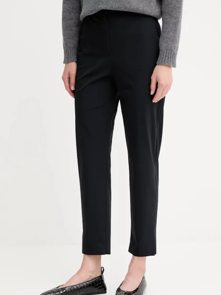 MM pantaloni QUIRINO drept high waist negru