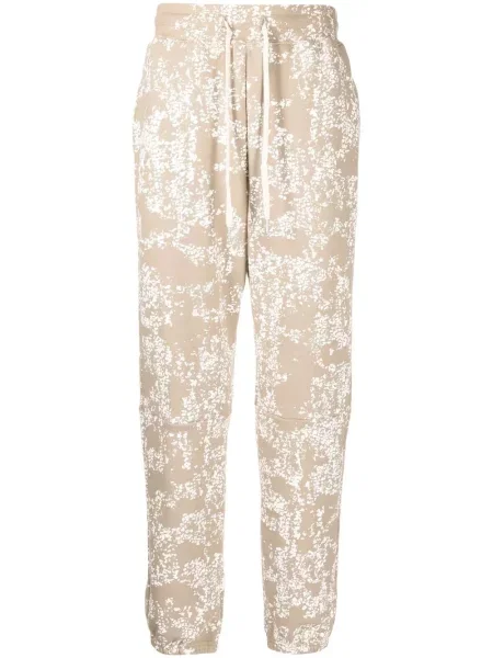 Pantaloni John Elliott cu imagine maro