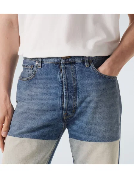 Džínsy s rovným strihom Maison Margiela modrá