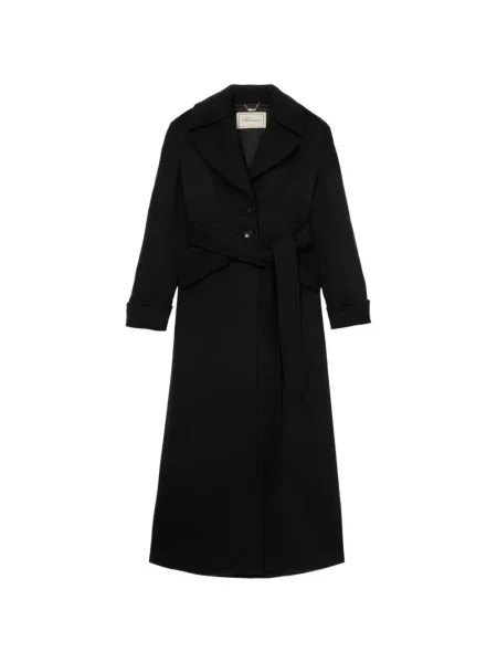 Cu centură palton Blumarine negru