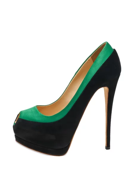 Pantofi cu toc Giuseppe Zanotti cu platformă negru