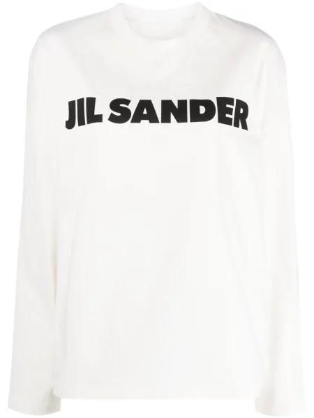 Hanorac Jil Sander cu imagine alb