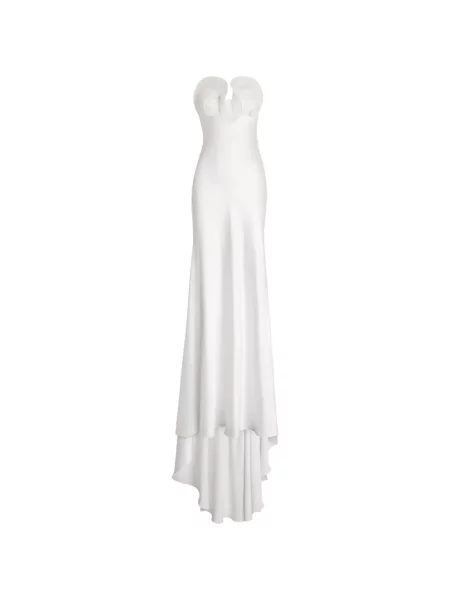Rochie Genny fără bretele alb