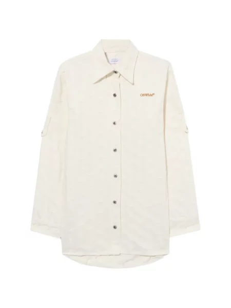 Koszula-marynarka Off-white żakardowy biały