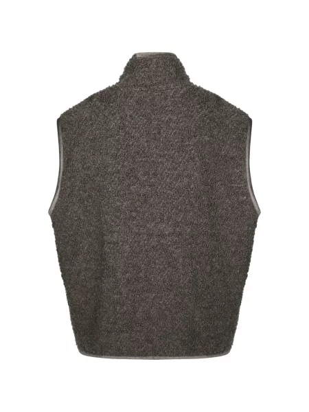 Bouclé vestă Amaranto gri