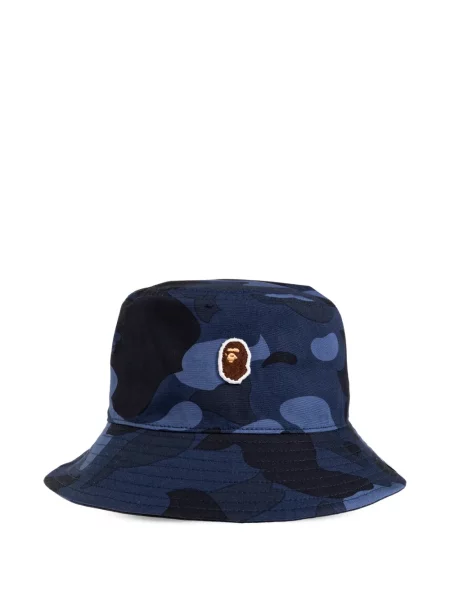 Pălărie bucket A Bathing Ape® cu imagine cu model camuflaj albastru